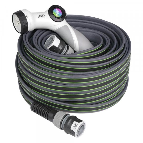TUBO PER GIARDINO IN KIT 'FORCE' 25 mt. - grigio